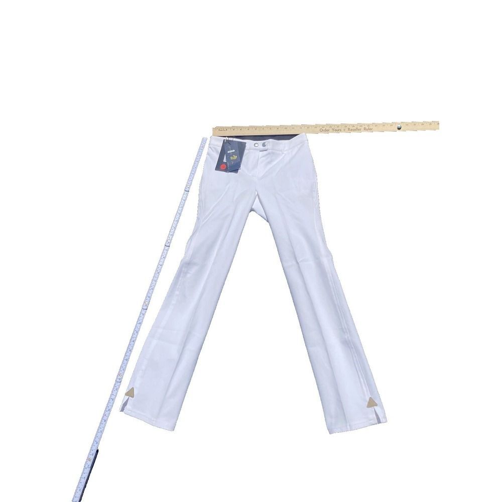 Pamela Henson Women's Elegant White Jeans Size 24 NWT Zipper Fly Button Closure